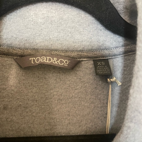 Toad & Co Arriva long vest wool blend gray zip front new with tags XS - Picture 11 of 12